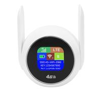 Generic Enrutador Inalámbrico Portátil con Punto de Acceso WiFi 4G LTE para Viajes, Enrutador de Internet Móvil Tipo C de 300 Mbps para Trabajar Desde Casa o Viajar, Material ABS Blanco