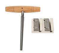 Generic Escariador de Orificios para Clavija de Violín, Herramienta de Mantenimiento con de Madera y Hoja de Metal Duradera para Violines 4/4 3/