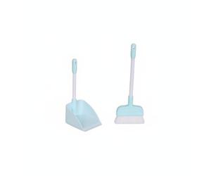 Generic Escoba Miniatura para Casa de Muñecas Juego de Limpieza Accesorio Doméstico Realista Herramienta Decorativa Adecuado para Coleccionistas Dioramas Sesiones Fotográficas, Azul