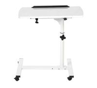 Generic Escritorio Portátil Multifuncional para Computadora Portátil con Ruedas para Cama, sofá, Libros, Refrigerios, Altura Ajustable de 28 a 35 Pulgadas, Mesa Auxiliar para Uso en el Hogar y la