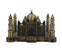 Generic Escultura de Edificio Emblemático de Metal Modelo Taj Mahal de Bronce Vintage con Decoración del Patrimonio Cultural Mundial, para Recuerdo de Regalo de Oficina en Casa