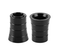 Generic Espaciador de de Talón de Aluminio de para CVO Apto para Motocicletas Ultra Limited y Touring, Superficie de Cromo Pulido, Apto para 2009-2019 (BLACK)