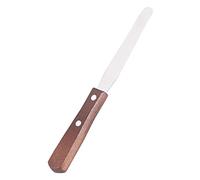 Generic Espátula para Cera de Metal, Aplicador con de Madera Suave para Cera de Cartucho, Cuchillo para Encerar de 0,8 Mm de Espesor con Agarre Cómodo para Varias Partes del Cuerpo