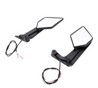 Generic Espejos Retrovisores de Motocicleta con Luces LED de Señal de Giro Ajustables para NMAX 155 125 400 650 Aptos para Dynamic Visibility ABS Paquete de 2