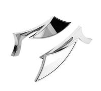 Generic Espejos Retrovisores para Motocicletas, Diseño Innovador de Cuchillas, Perfectos para Cruceros y Bicicletas de Calle, Construcción Cromada y Duradera