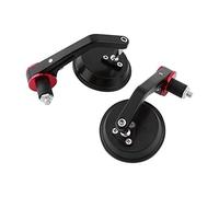 Generic Espejos Retrovisores Universales de Aluminio de 7/8 Pulgadas para Motocicleta con ángulo para Bicicletas de Calle, Bicicletas Deportivas y Scooters, Juego de Espejos Laterales con Vibración