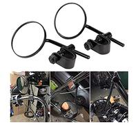 Generic Espejos Retrovisores Vintage para Motocicleta, Elegante Diseño Reflectante Redondo para una Visión Clara, Se Adapta a la Mayoría de las Bicicletas, Material de Hierro Duradero, Paquete de 2