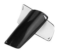 Generic Espinilleras de Fútbol Protectores de Piernas Ligeros y Resistentes para Jugadores de Fútbol PVC Negro + EVA 1 par Adultos Niños para Partidos Deportivos (L)