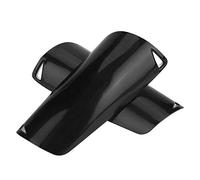 Generic Espinilleras de Fútbol Protectores de Piernas Ligeros y Resistentes para Jugadores de Fútbol PVC Negro + EVA 1 par Adultos Niños para Partidos Deportivos (M)