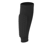 Generic Espinilleras Duraderas Manga Deportiva para Pantorrilla para Baloncesto Equipo de Protección Anticolisión Tela Cómoda de Secado Rápido Negro 1 Pieza (L)