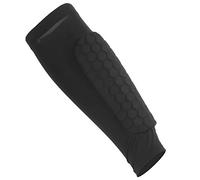 Generic Espinilleras Duraderas Manga Deportiva para Pantorrilla para Baloncesto Equipo de Protección Anticolisión Tela Cómoda de Secado Rápido Negro 1 Pieza (M)