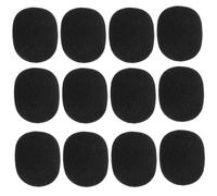 Generic Esponja para Parabrisas de Micrófono Negro 30 Piezas Mini Cubierta de Espuma Reutilizable 28X23X8 MM Reducción de Ruido para Micrófonos de Diadema en Grabaciones Conferencias y