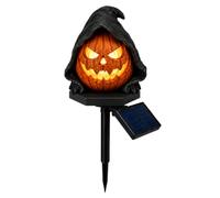 Generic Estaca solar de resina para Halloween, calabaza, jardín, luz solar (I)