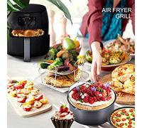 Generic Estante de Freidora de Aire, Estante de Deshidratador de Alimentos Duradero para la Cocina de Apartamento para el Hogar (parrilla)