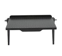 Generic Estante Superior de TV, Fácil Ensamblaje de Arañazos Caddy de Pantalla de Patas Ajustables para el Teléfono para la Pantalla para TV (Monitor de Rack-Small Negro)