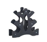 Generic Estante Triangular para Mancuernas, Soporte de Almacenamiento de 3 Niveles para Gimnasio en Casa, Ejercicio, 23x22,5x8,5 Cm, Material PP Duradero