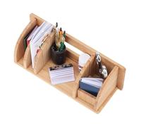 Generic Estantería de Escritorio en Miniatura para Casa de Muñecas, Soporte para Libros para Casa de Muñecas, Mini Estanterías de Madera, Cosas en Miniatura para Muebles de de, Coleccionistas