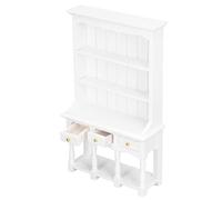 Generic Estantería para Casa de Muñecas 1:12, Exquisita Estantería en Miniatura para Habitación de Niños con Cajones Que Se Pueden Abrir y Diseño Seguro