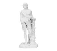 Generic Estatua griega romana del dios del vino y del teatro Dionisio Baco de mármol fundido de 6.7 pulgadas, color blanco