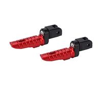 Generic Estribos Delanteros de Motocicleta de Aluminio Antideslizantes para Mayor Comodidad y Seguridad para Modelos Brutale 800 RR 1000 675, 1 par (rojo)