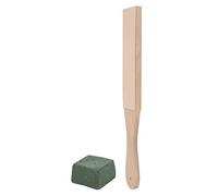 Generic Estropajo de Madera de Doble Cara para Afilar Pulido de Cuero para Mantenimiento de Cuchillos de Afeitar, Daga, Tabla de Molienda de Madera de 1 X 8 Pulgadas para Herramientas de Caza de