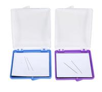 Generic Estuche de Almacenamiento Magnético para Alfileres de Costura, Práctica Herramienta Auxiliar de Bricolaje para Entusiastas de la Costura, Plástico, 2 Piezas para Almacenamiento Seguro de