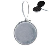 Generic Estuche para Aceites Esenciales 10 Compartimentos, Bolsa Organizadora Portátil de Terciopelo Azul para Botellas 1-2 Ml, Bolso de Viaje para Frascos de Perfume y Esmaltes,