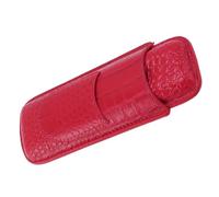 Generic Estuche para Cigarros Vintage de Cuero Resistente Al Desgaste para Hombres Regalo Ideal para Cumpleaños y Ocasiones Especiales 2 Cigarros (rojo)