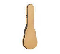 Generic Estuche para Ukelele de 23 Pulgadas, Funda de Transporte para Ukelele de Concierto con Doble Cremallera, Exterior de Punto, Bolsa para Instrumentos, F, Caqui