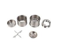 Generic Estufa de Leña para Exteriores, Estufa de Camping Plegable de Acero Inoxidable para Senderismo, Mochilero, Picnic, Barbacoa, Gasificador Portátil