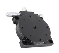 Generic Etapa Lineal Manual con Ejes R Mesa Deslizante Giratoria de 360° para Posicionamiento, Ajuste Fino de Micrómetros, Aplicaciones ópticas e Industriales, Plataforma de Desplazamiento RS60-L de