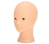 Generic Exhibición de la Práctica del Maquillaje de la Cabeza del maniquí para la Exhibición del Sombrero de la Peluca Calvo PVC 19.3" para la Institución de Entrenamiento del Maquillaje (Sin estilo