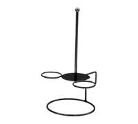Generic - Expositor de arandelas de cebolla multifunción con soporte para torre de presentación y estante para buñuelos de acero inoxidable estable adecuado para el, negro