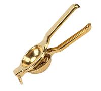 Generic Exprimidor de Limón de Acero Inoxidable de Primera Calidad, Exprimidor Ergonómico de Mano para Cocina en Tamaño Compacto de 8,9x3,3 Pulgadas (GOLD)