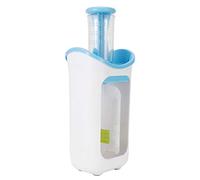 Generic Exprimidor de puré de Frutas Diseño de Base Antideslizante Fácil para Hacer Alimentos para Bebés con Bolsas y Tapas para Alimentos Rojo Rosado, 12.0x5.1x3.7in (BLUE)