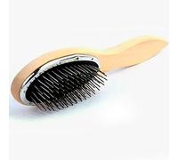 Generic Exquisito Cepillo de Peine de Acero para Peluca con de Madera para Prevenir el Encrespamiento y el Peinado Antiestático en Fábricas de Pelucas 8,7 X 2,4 Pulgadas