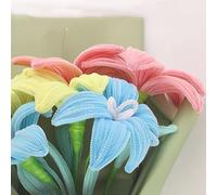 Generic Exquisitos Limpiapipas Flexibles, Coloridos Juguetes Artesanales DIY para Proyectos de Arte de Jardín de Infantes, Juego de Terciopelo de Felpa de Plástico (#7)