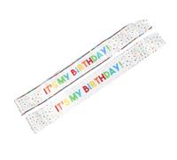 Generic Fajas de Cumpleaños de Satén Ajustables 2 Piezas para Mujeres y Niñas, Bandas de Hombro Letras Brillantes, Accesorios para Decoración de Fiesta y Suministros 18 Cumpleaños