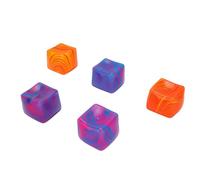 Generic Fidget Stress Relief Cube, Paquete de 5 Juguetes TPR para Mayor Concentración y Relajación en la Oficina y el Hogar