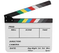 Generic Film Slate, Directores de Cine Acrílicos Clapboard TV TV Board de Acción Corte Corto de la Película Director Acrílico Escena Clapperboard con Bolígrafo (#1)