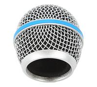 Generic Filtro de Espuma de Rejilla de Malla con Cabezal de Micrófono de Acero Inoxidable, Repuesto a Prueba de Viento para Beta58A, Rejilla en Espiral Duradera para Cantantes, Puesta en Escena