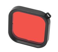 Generic Filtro de Lente de Buceo para 8, Filtros de Corrección de Color ABS Rojo y Morado Impermeables, Ideal para Accesorios de Fotografía Submarina, Incluye 1 X Filtro y 1 X Correa para Colgar
