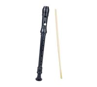 Generic Flauta Dulce Soprano Compacta de 8 Orificios Flauta de Tono C de Tono Alto Digitación en G Blanco (BLACK)