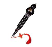 Generic Flauta Tradicional China Hulusi Hecha de Calabaza, Tecla C negra