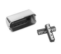 Generic Fluja de la Cabeza de la Recortadora Eléctrica, Reemplazo de Corte Fino Ridimer de Aluminio Glide de Acero Inoxidable Surfaces Spiral Spiral para un Ajuste (SILVER)