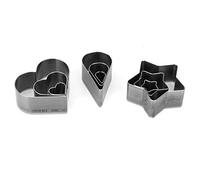 Generic Formas de Corte de Cuero, Moldes de Corte de Molde de Cuero de Muerto 9 Piezas Corazón de Agua Drop de Pentagrama Plantilla de Embarcación en Forma de Pentagrama Cortador