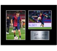 Generic Fotografía de Hector Fort Football Player 2024-2025, tamaño A4, firmada, regalo para los aficionados del Barcelona