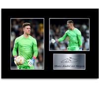 Generic Fotografía firmada Marc-André ter Stegen Barcelona A4 para regalo, sin marco, brillante, neutro, unisex, decoración de sala de estar deportiva