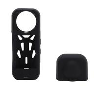 Generic Fregaderos de Manga de Silicona, Caja de Protección de Cámara de Acción Panorámica de Depresión de Calor con Cordón para Viajar (Black)