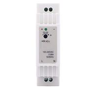 Generic Fuente de Alimentación Conmutada en Carril DIN DR-15 Fuente de Alimentación de Salida Duradera de 15W 5V 3A PWM para Sistemas de Control Industrial de Gabinete de Control